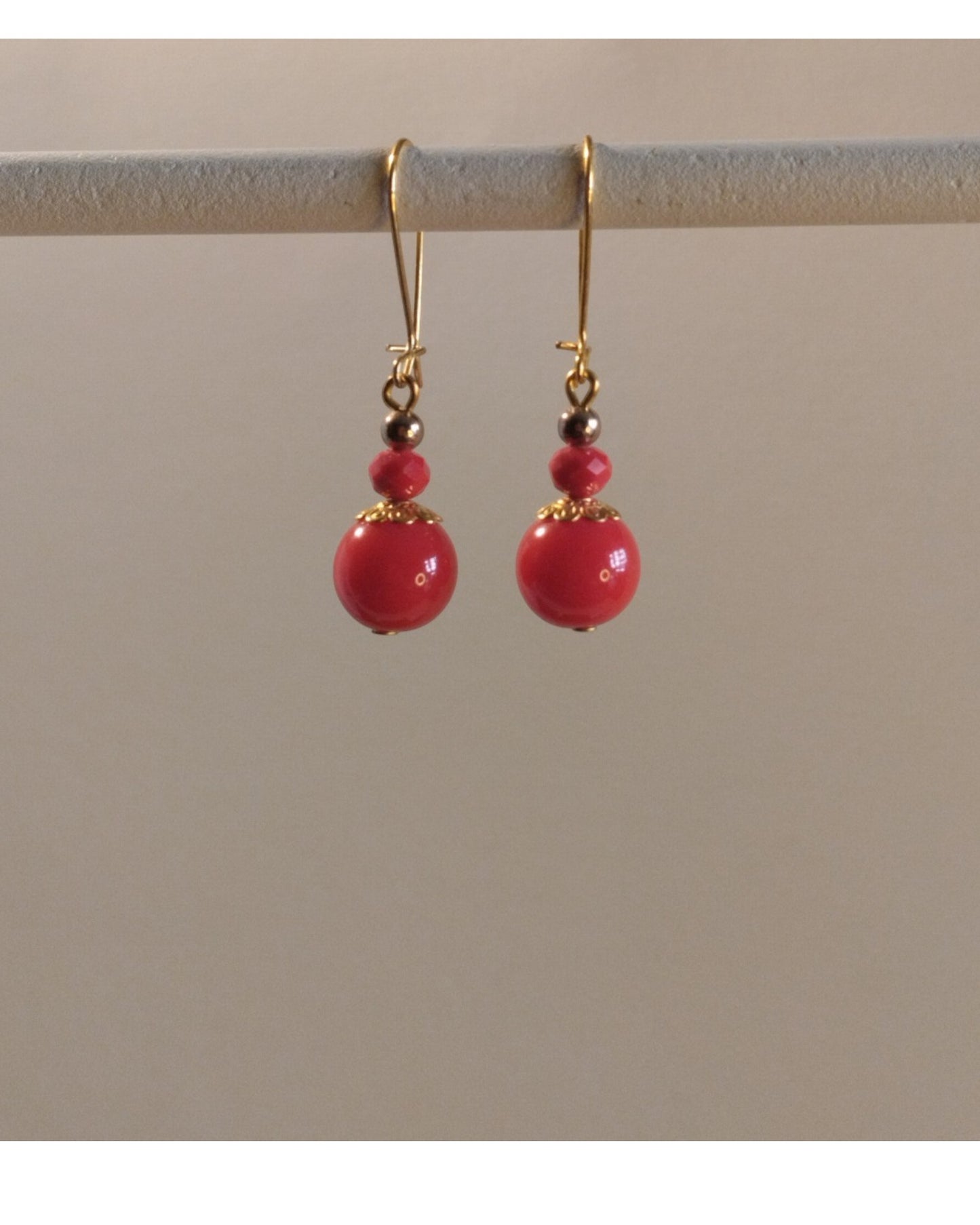 Σκουλαρίκια Κόκκινες Πέτρες