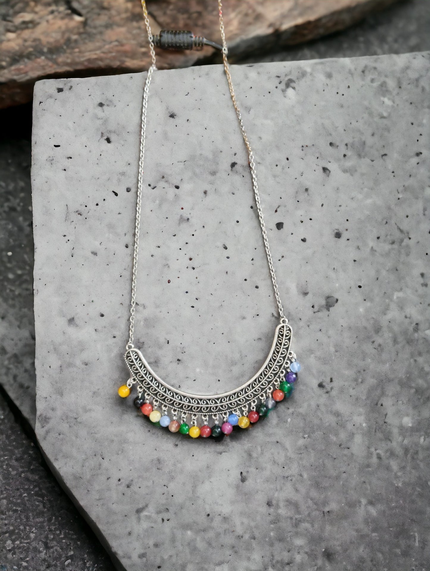 Μακρύ boho κολιέ