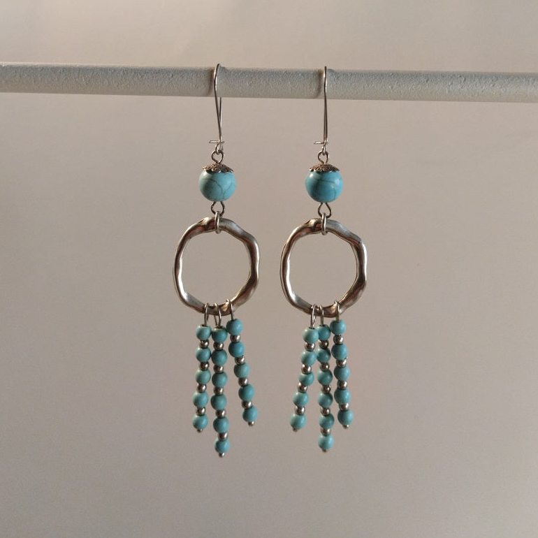 Τιρκουάζ σκουλαρίκια