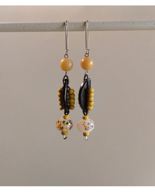 Σκουλαρίκια Πολύχρωμα Χάντρες