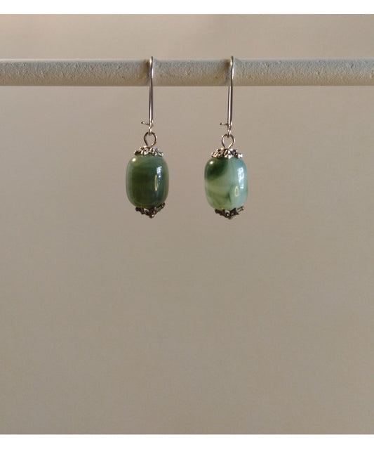 Σκουλαρίκια Πράσινη Πέτρα