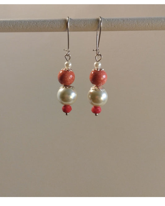 Σκουλαρίκια Μακριά με Πέρλες