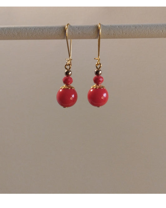 Σκουλαρίκια Κόκκινες Πέτρες