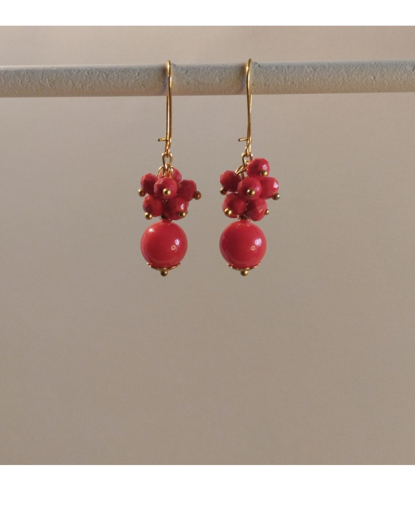 Σκουλαρίκια Κόκκινα