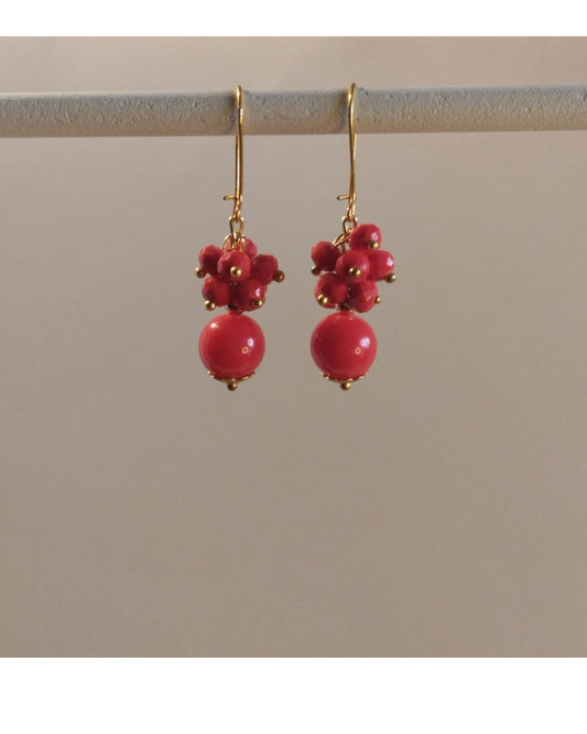 Σκουλαρίκια Κόκκινα