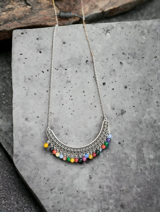 Μακρύ boho κολιέ