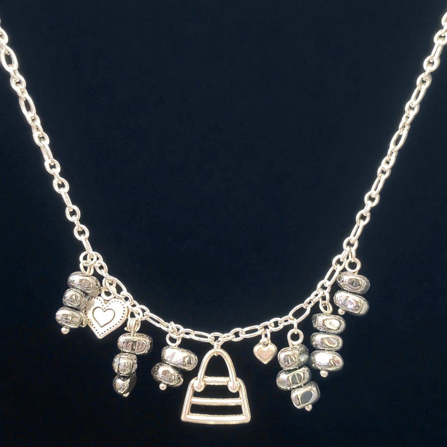 Κολιέ με Charms και Αιματίτη