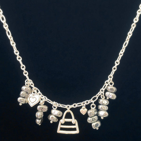 Κολιέ με Charms και Αιματίτη