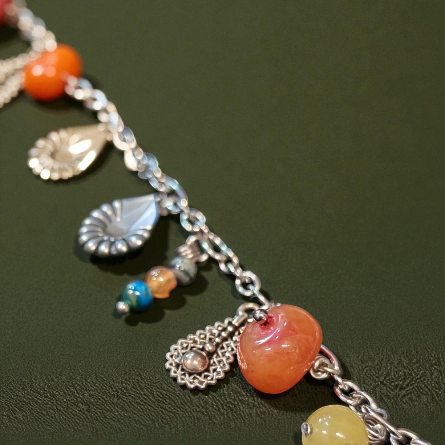 Κολιέ με Πολύχρωμα Charms και Αερόστατο