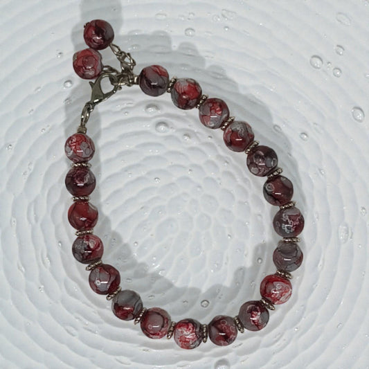 Βραχιόλι με Γυάλινες Χάντρες