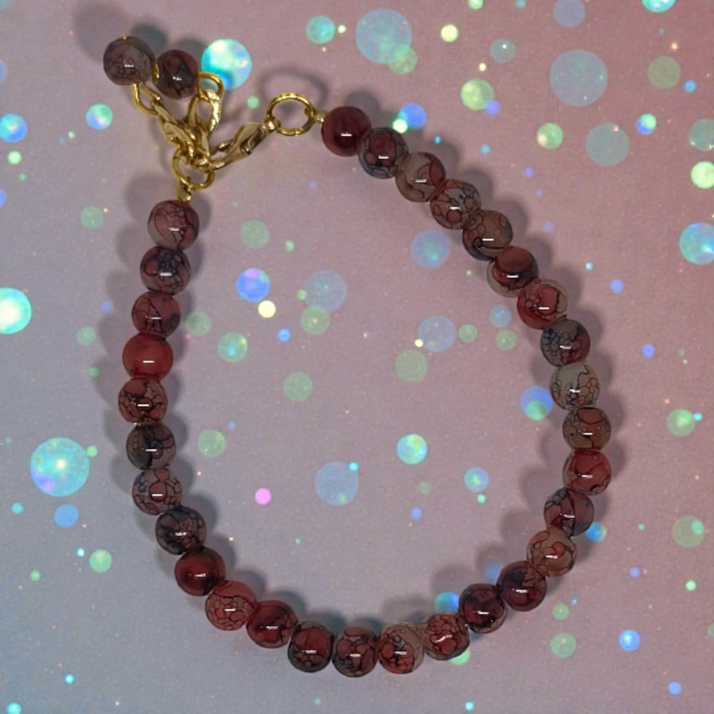 Βραχιόλι με Γυάλινες Χάντρες