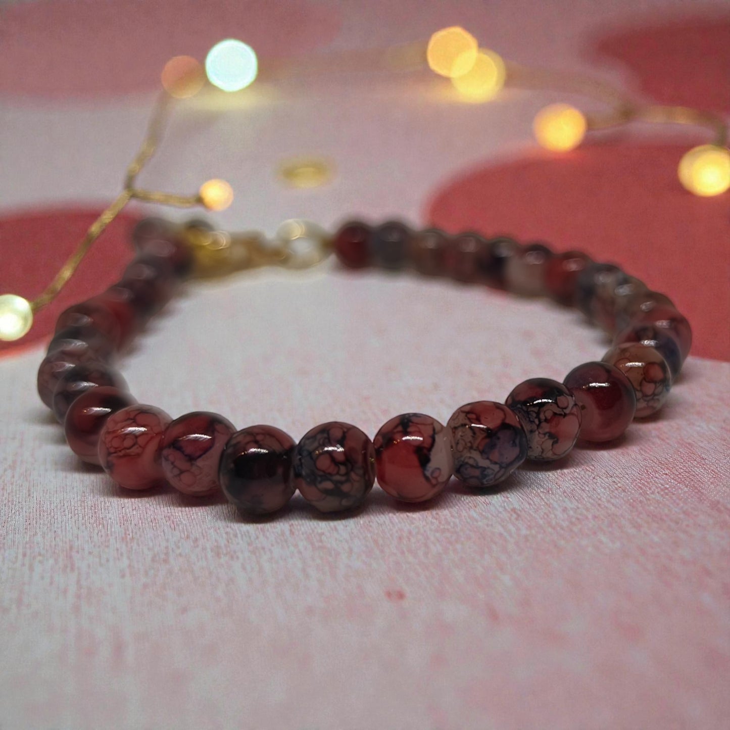 Βραχιόλι με Γυάλινες Χάντρες